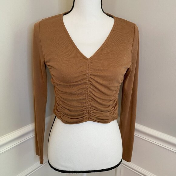 Cinched Front Crop Top size Large Nordstrom - Picture 2 of 7